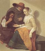 Jacob Van Velsen The Fortune Teller (mk05) oil painting